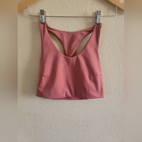 Zella Black Studio Lite Longline Bra, Desert Pink Color, Size S - Picture 1 of 4